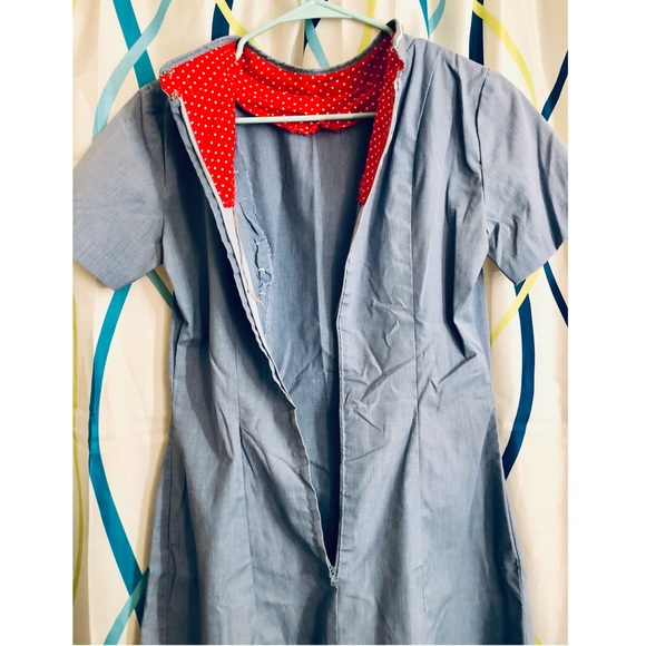 VINTAGE! Muslin Chambray Dress - Picture 13 of 15